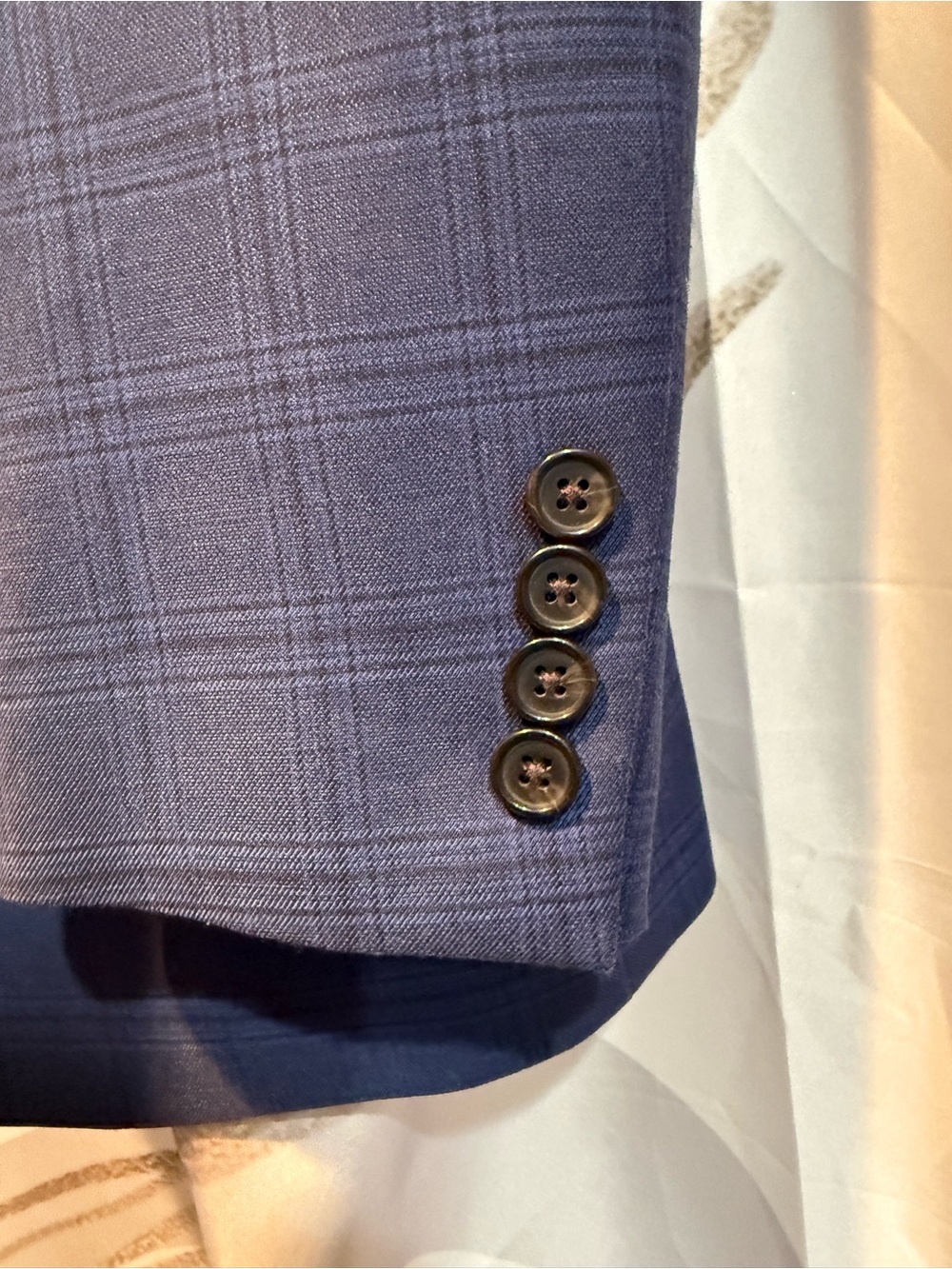 Lauren Ralph Lauren Men’s Blue Plaid Sport Coat Blazer 42R Like New - Picture 6 of 10